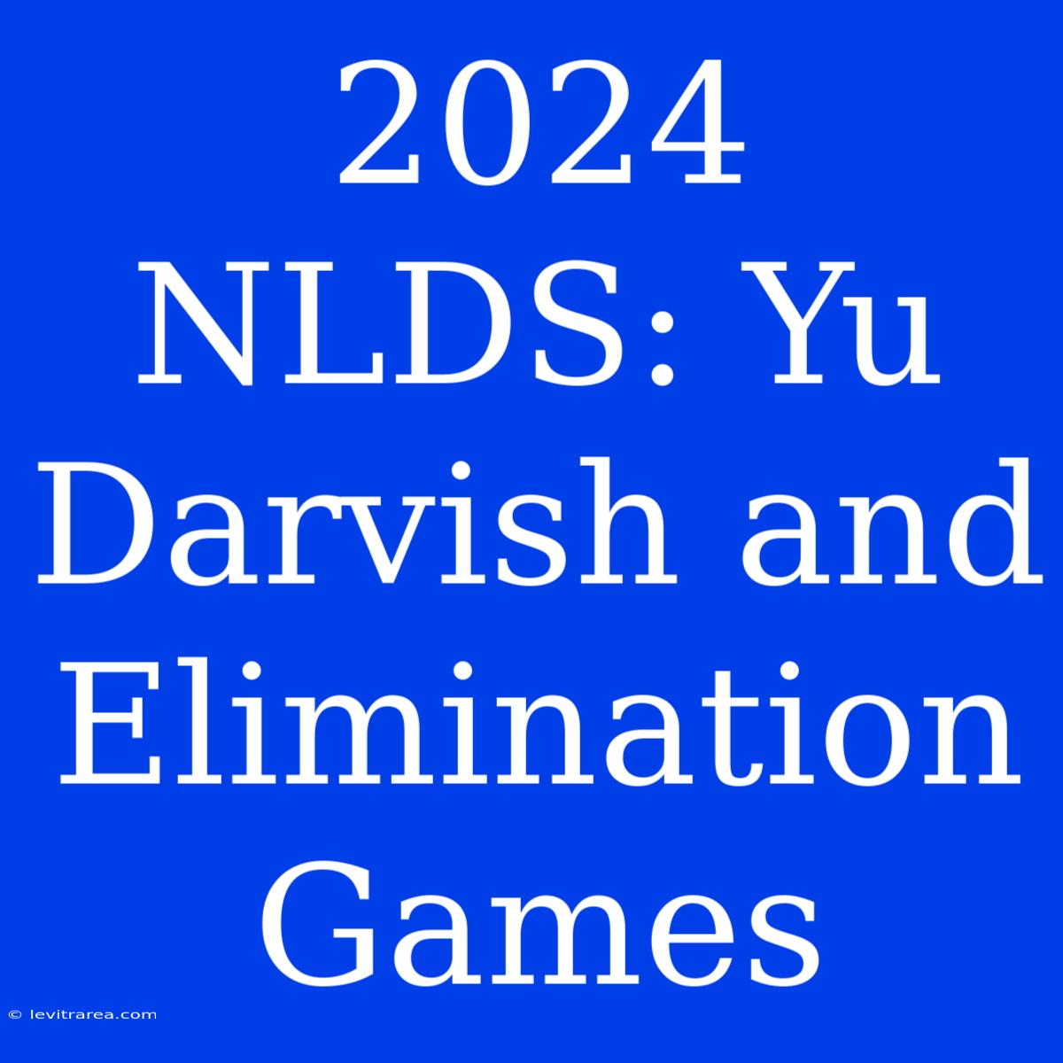 2024 NLDS: Yu Darvish And Elimination Games