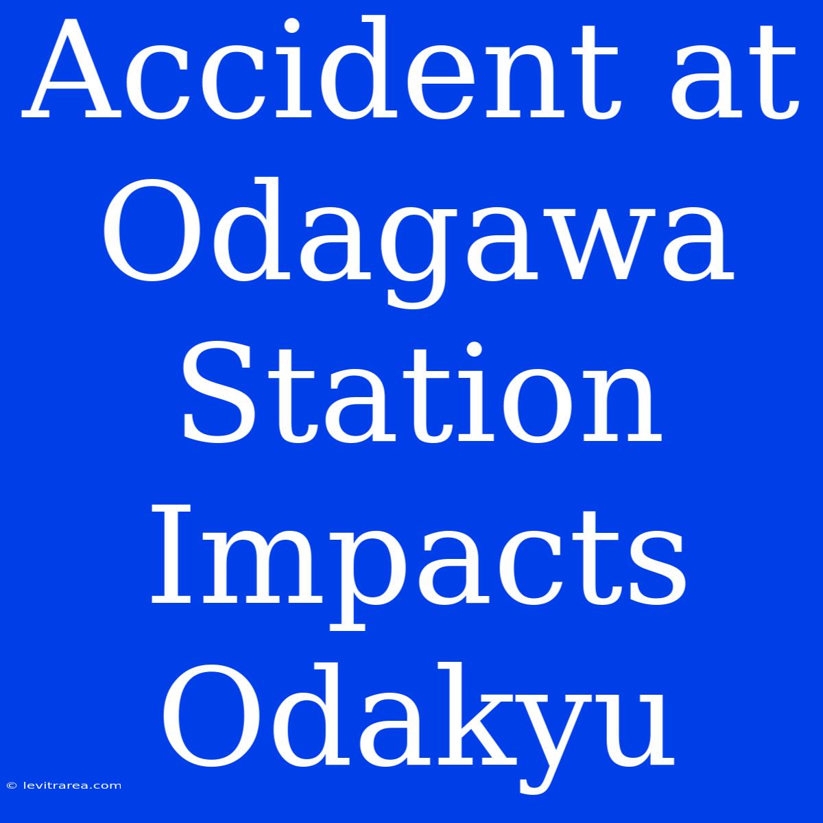 Accident At Odagawa Station Impacts Odakyu