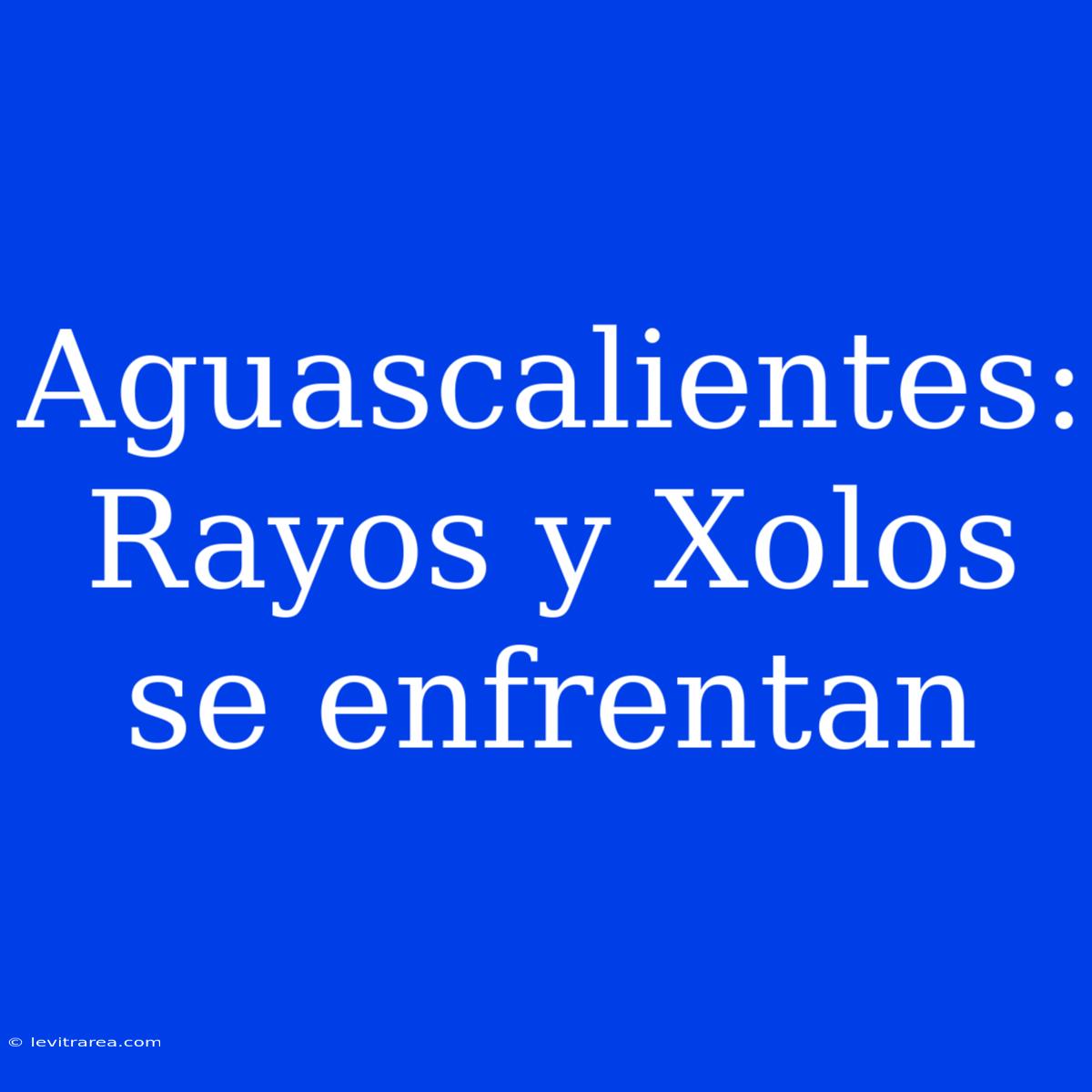 Aguascalientes: Rayos Y Xolos Se Enfrentan