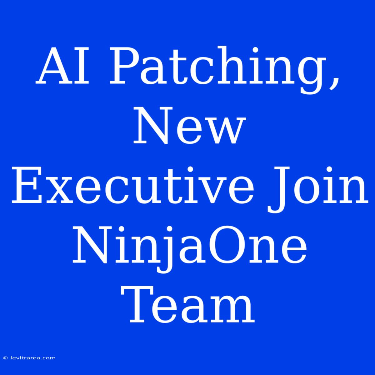 AI Patching, New Executive Join NinjaOne Team