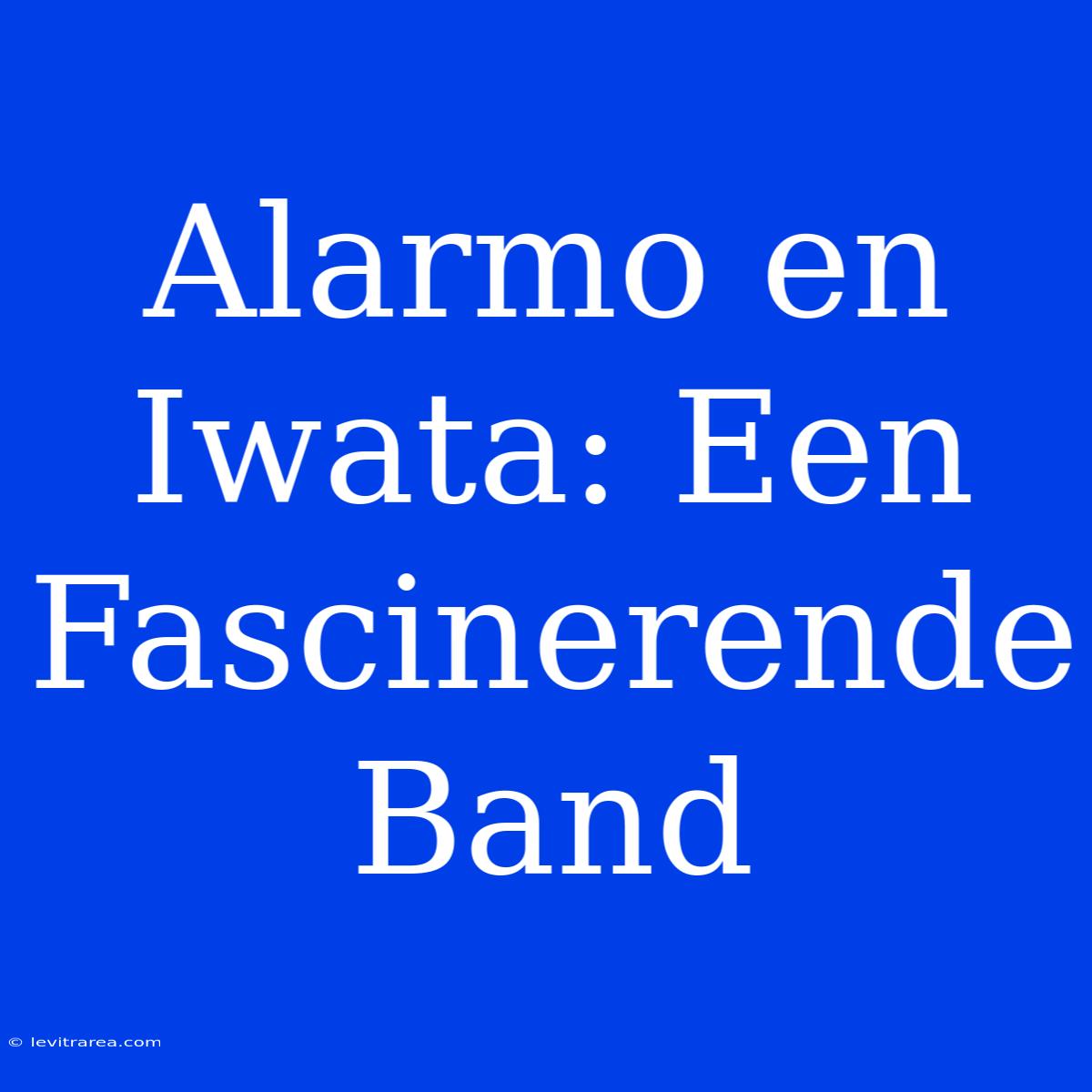 Alarmo En Iwata: Een Fascinerende Band