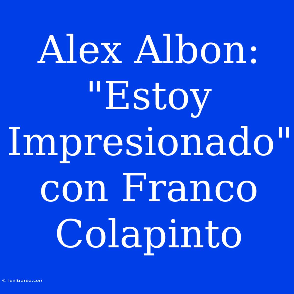 Alex Albon: 