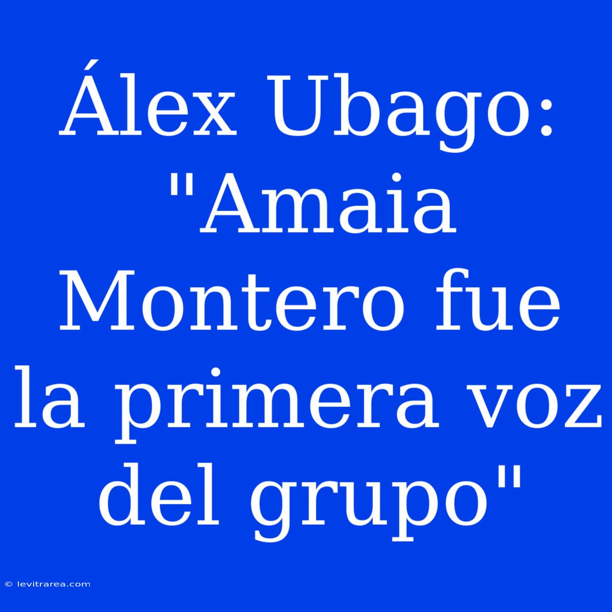 Álex Ubago: 