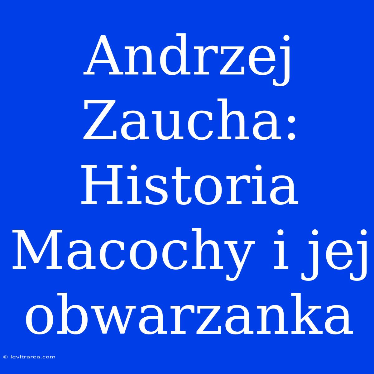 Andrzej Zaucha: Historia Macochy I Jej Obwarzanka