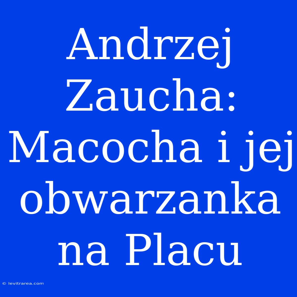 Andrzej Zaucha: Macocha I Jej Obwarzanka Na Placu