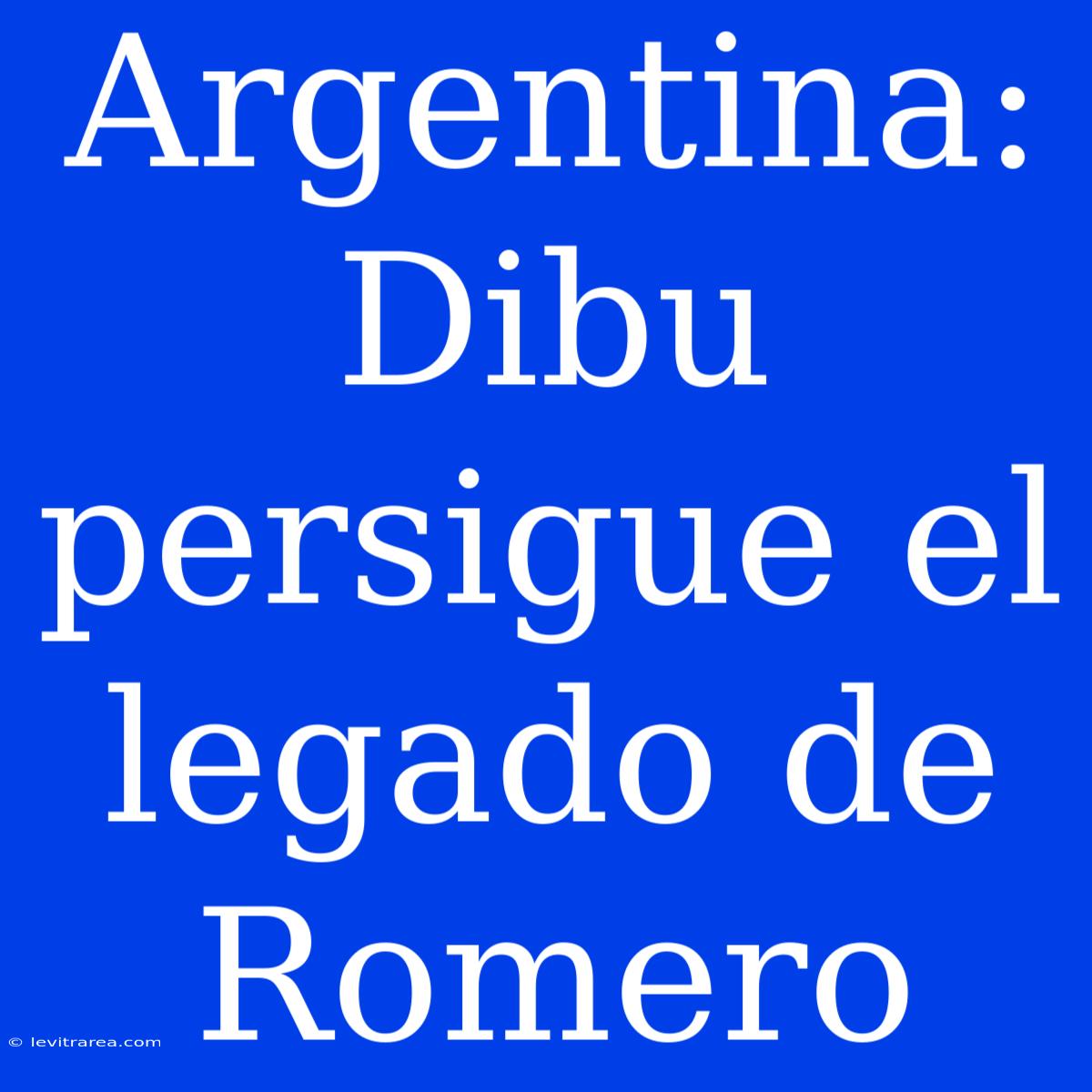 Argentina: Dibu Persigue El Legado De Romero