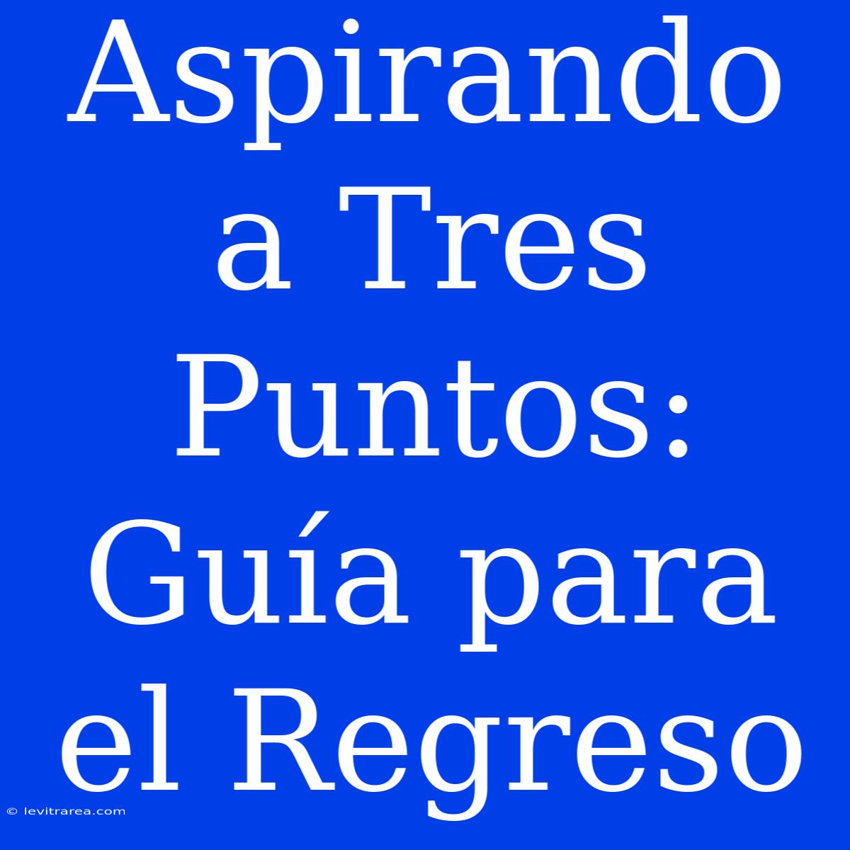 Aspirando A Tres Puntos: Guía Para El Regreso