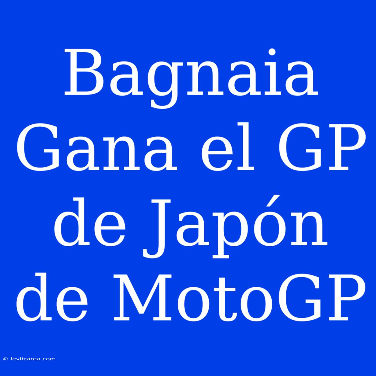 Bagnaia Gana El GP De Japón De MotoGP