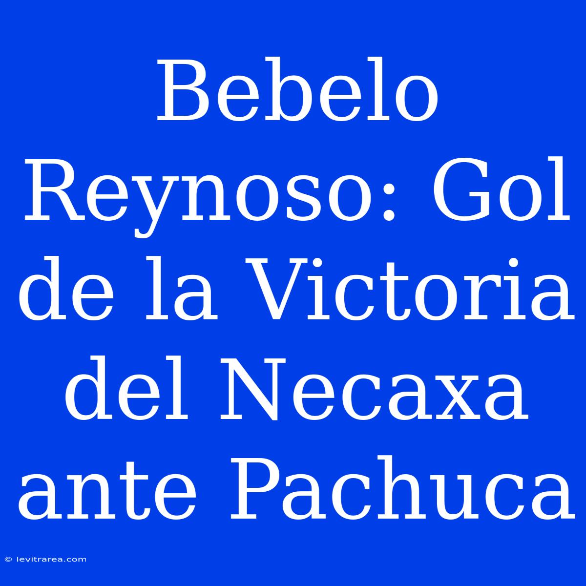 Bebelo Reynoso: Gol De La Victoria Del Necaxa Ante Pachuca