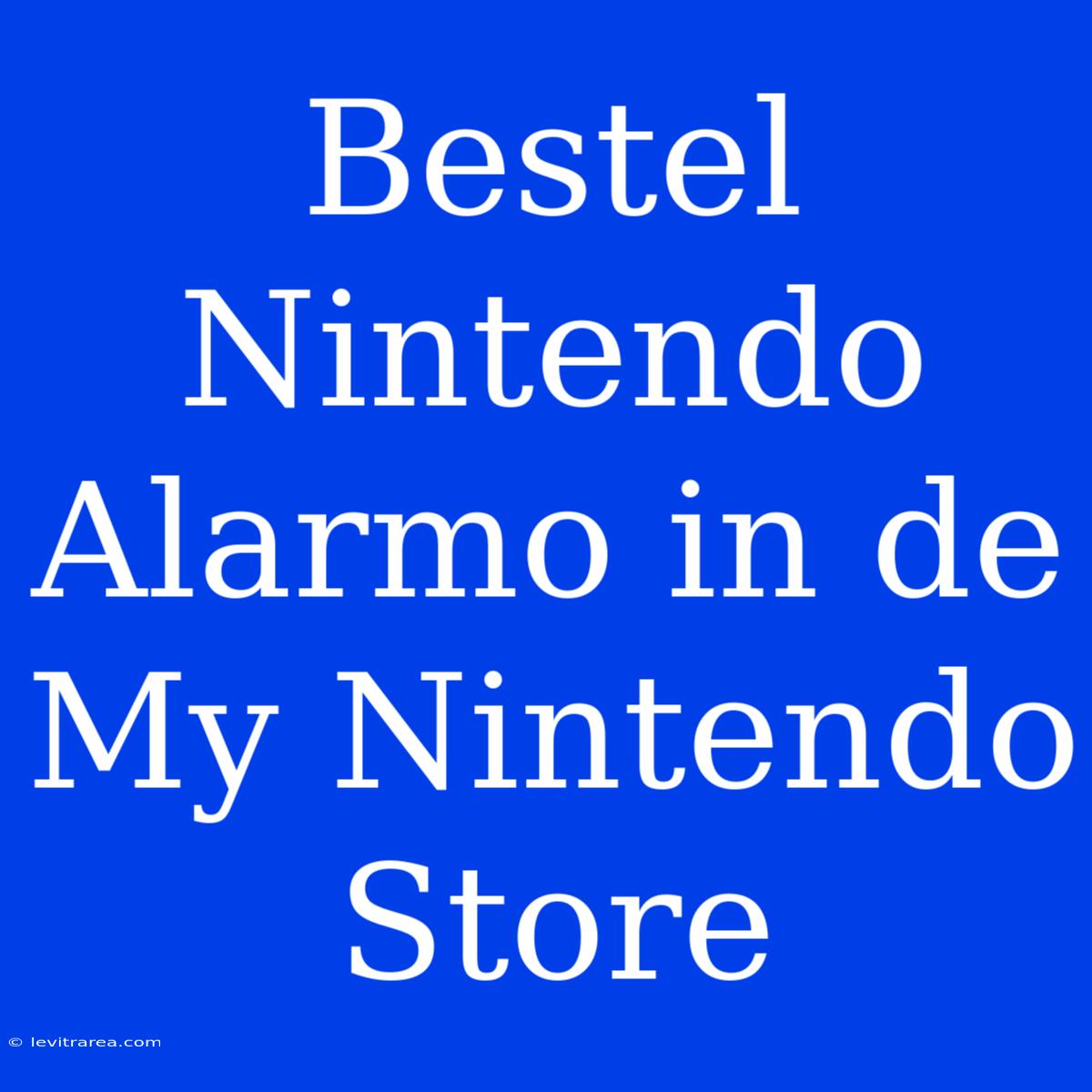 Bestel Nintendo Alarmo In De My Nintendo Store