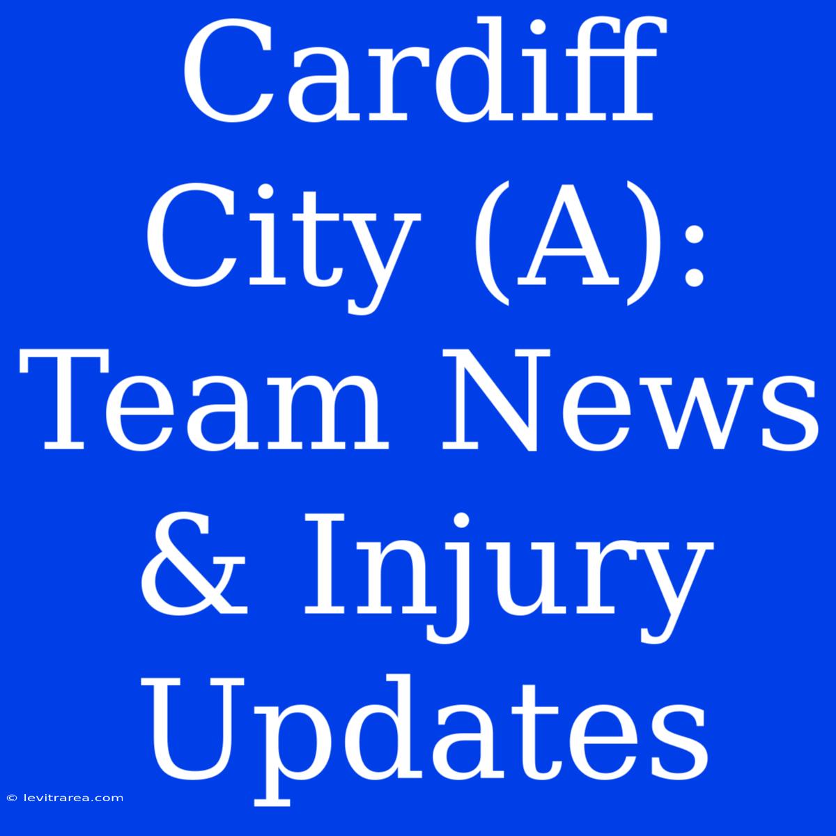 Cardiff City (A): Team News & Injury Updates