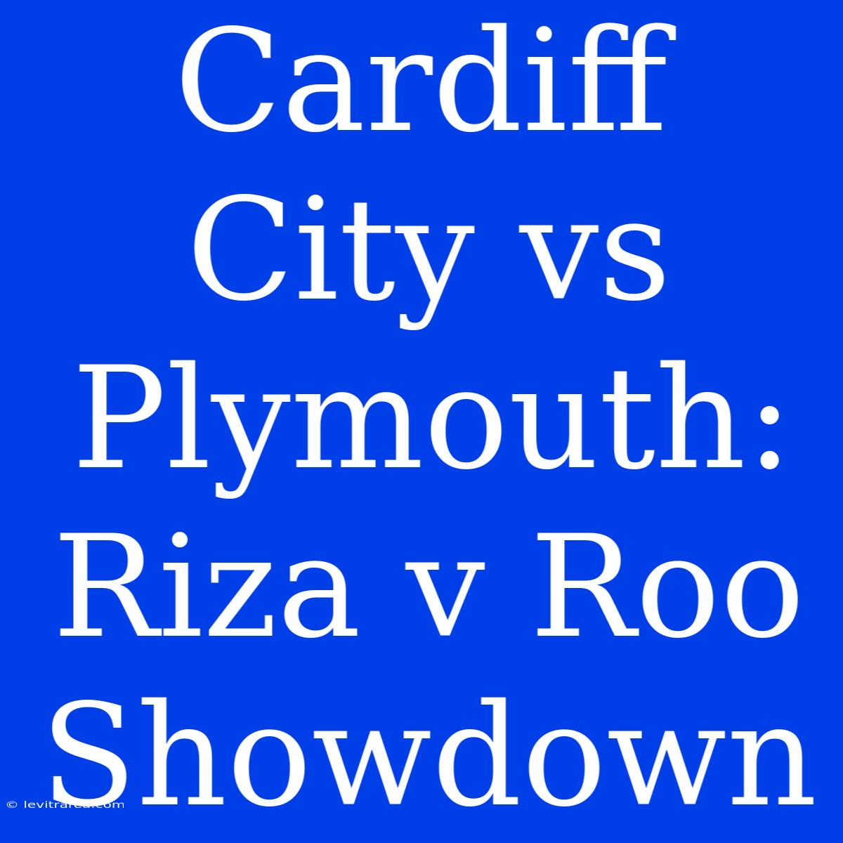 Cardiff City Vs Plymouth: Riza V Roo Showdown