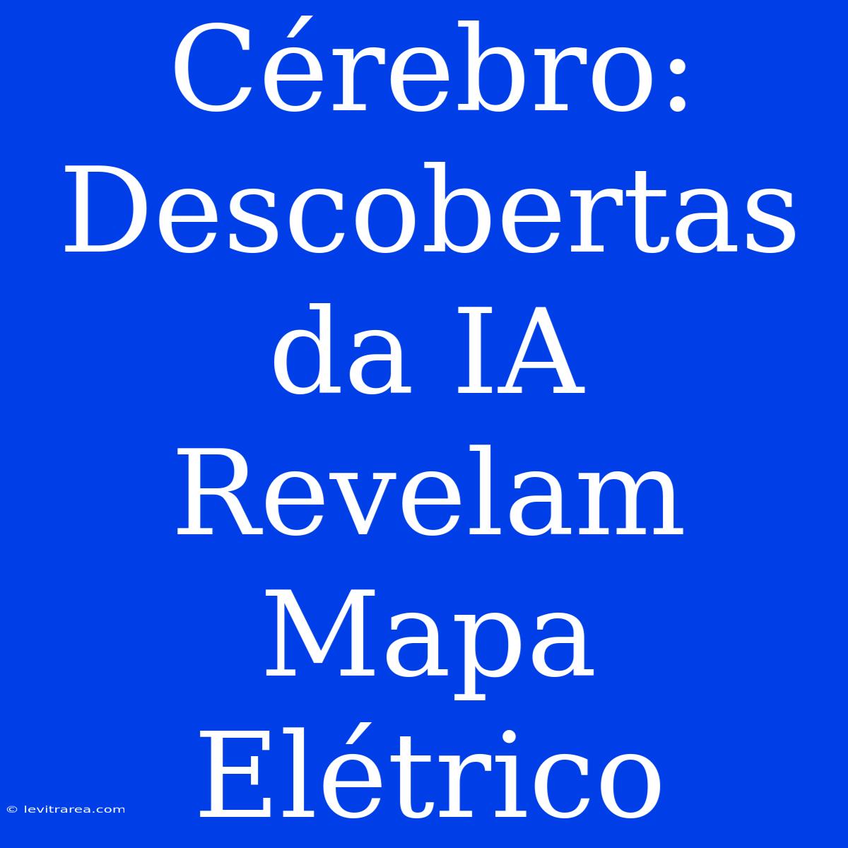 Cérebro: Descobertas Da IA Revelam Mapa Elétrico