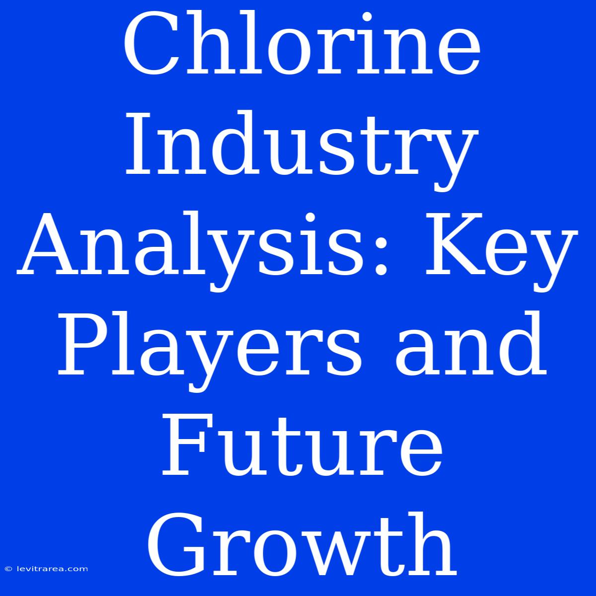 Chlorine Industry Analysis: Key Players And Future Growth