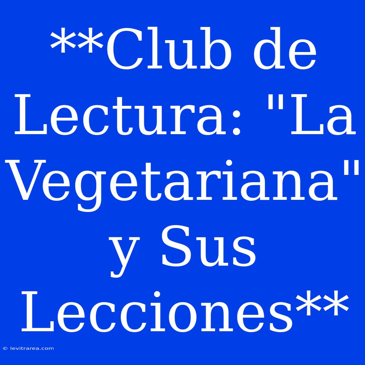 **Club De Lectura: 