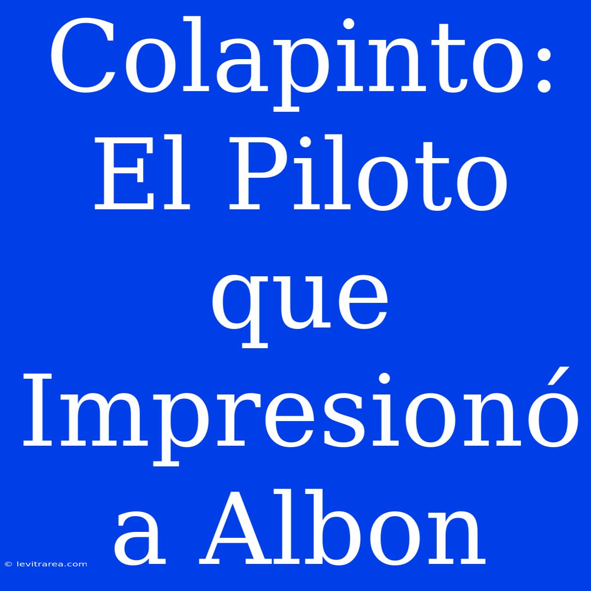 Colapinto: El Piloto Que Impresionó A Albon