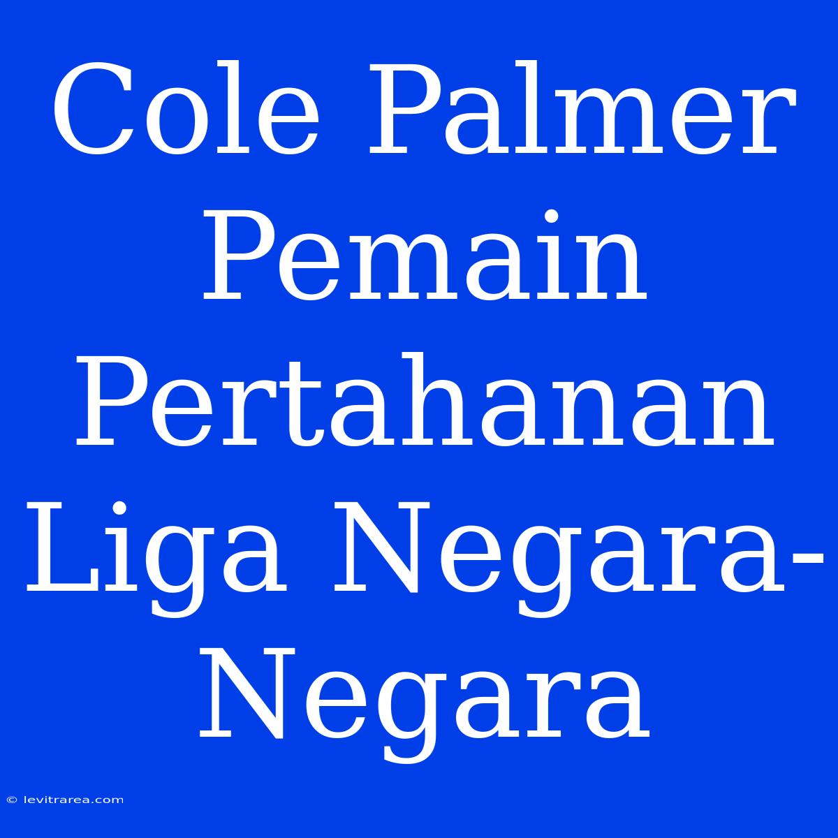 Cole Palmer Pemain Pertahanan Liga Negara-Negara