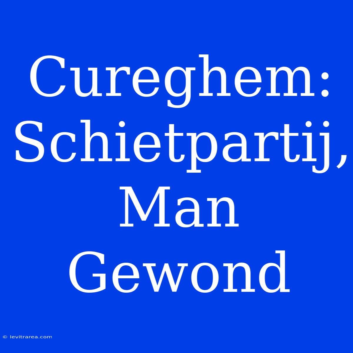 Cureghem: Schietpartij, Man Gewond