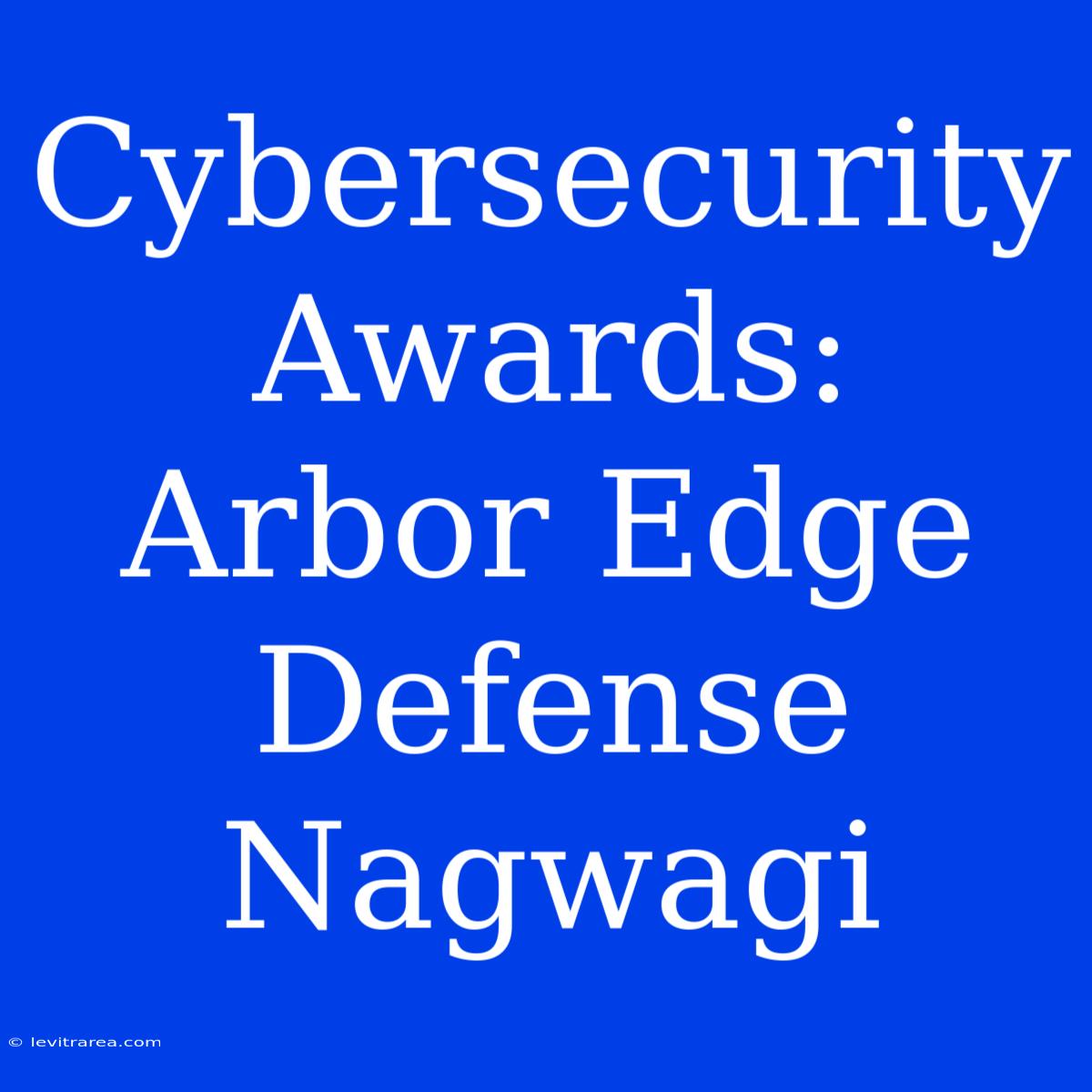 Cybersecurity Awards: Arbor Edge Defense Nagwagi