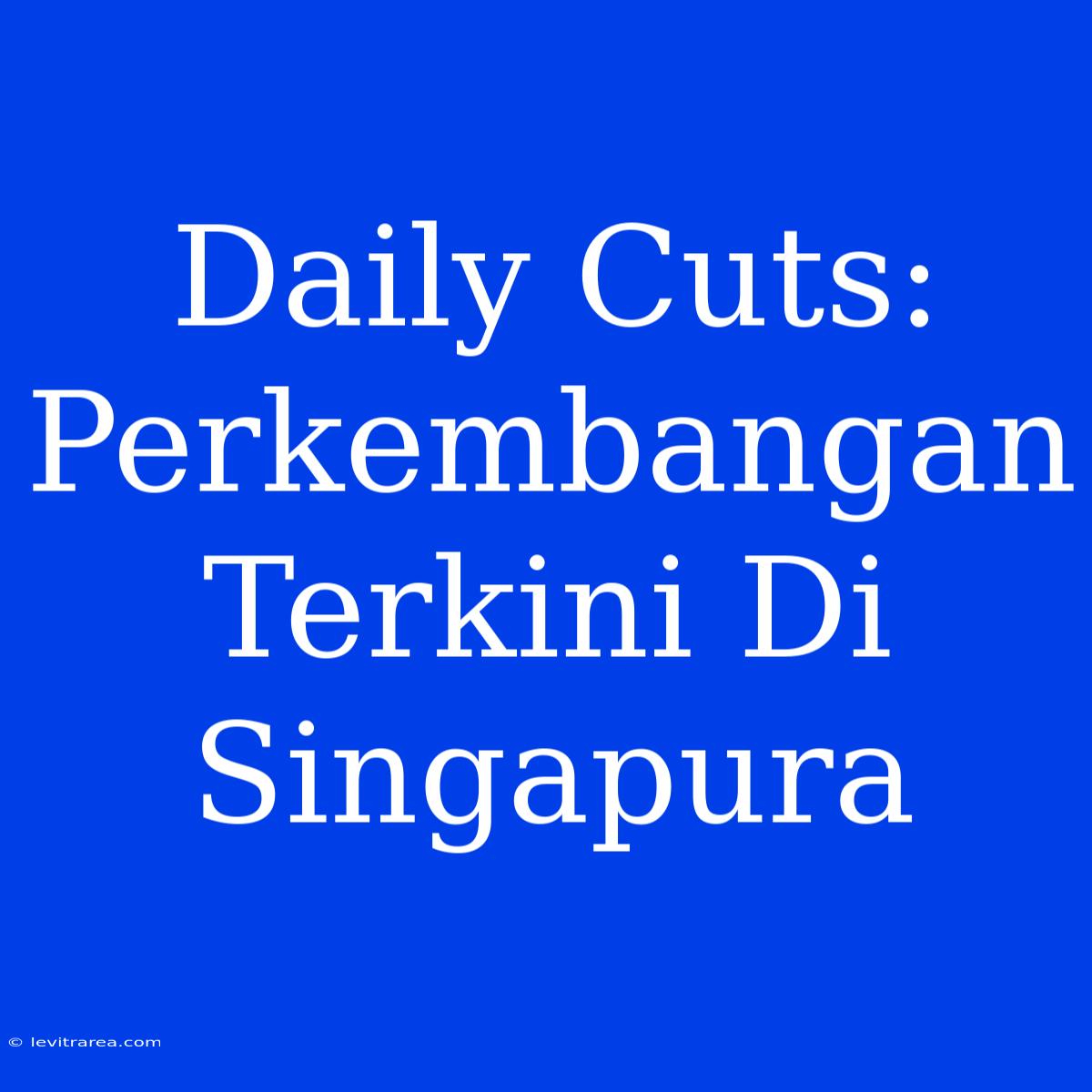 Daily Cuts: Perkembangan Terkini Di Singapura