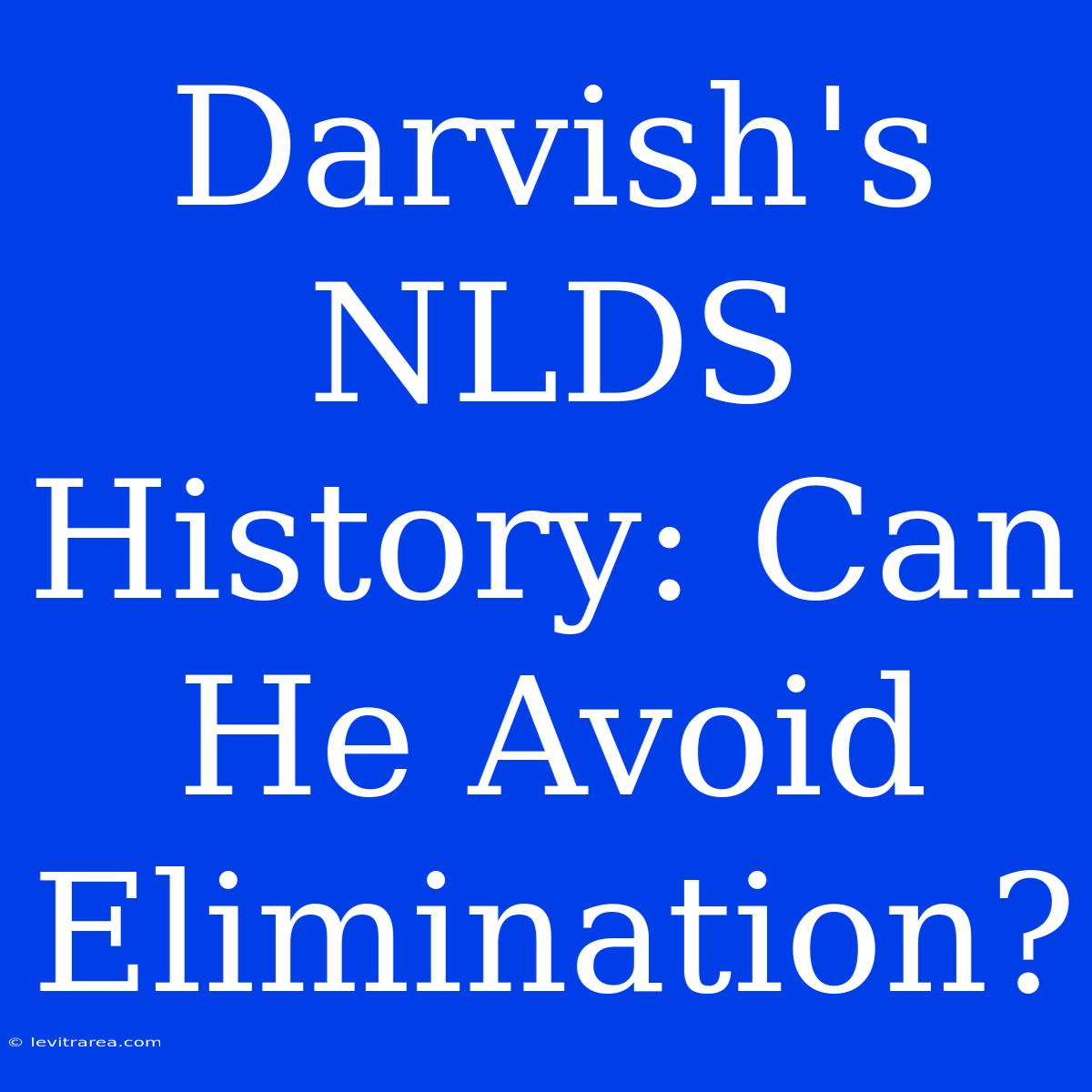 Darvish's NLDS History: Can He Avoid Elimination?