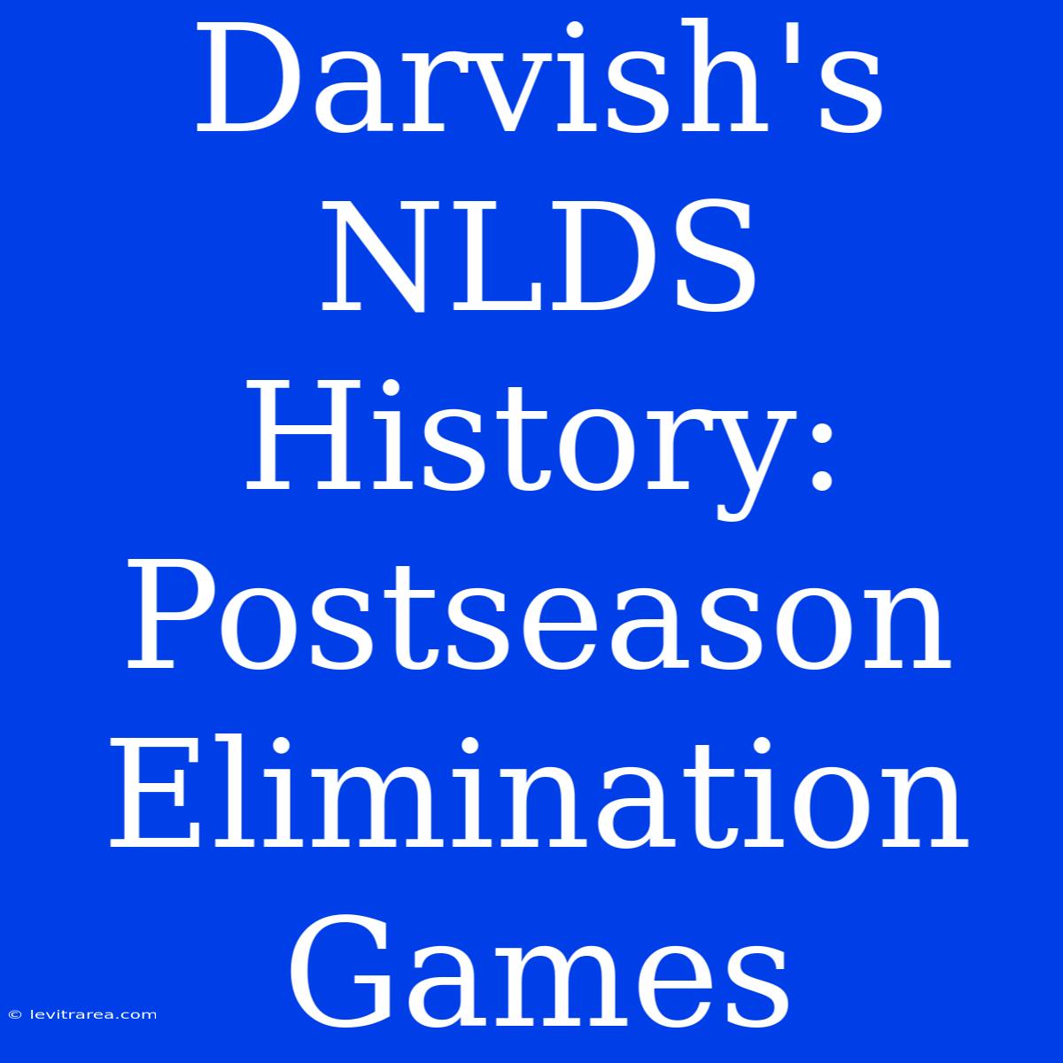 Darvish's NLDS History: Postseason Elimination Games