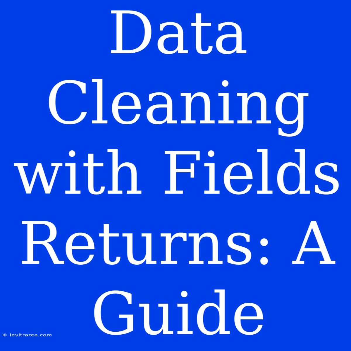 Data Cleaning With Fields Returns: A Guide