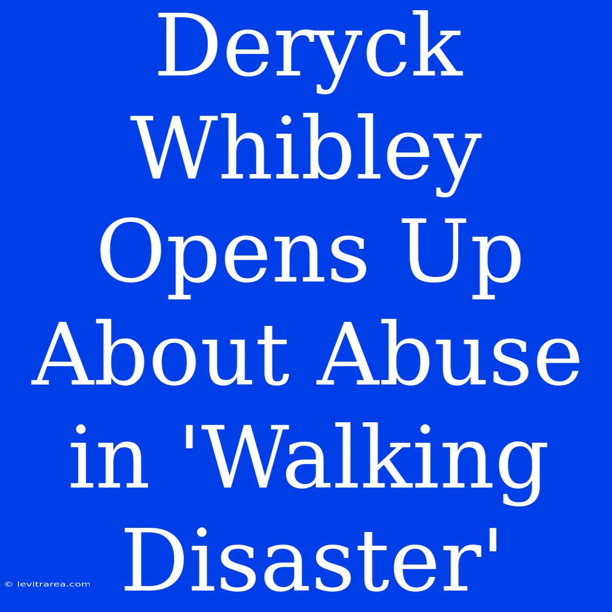 Deryck Whibley Opens Up About Abuse In 'Walking Disaster'