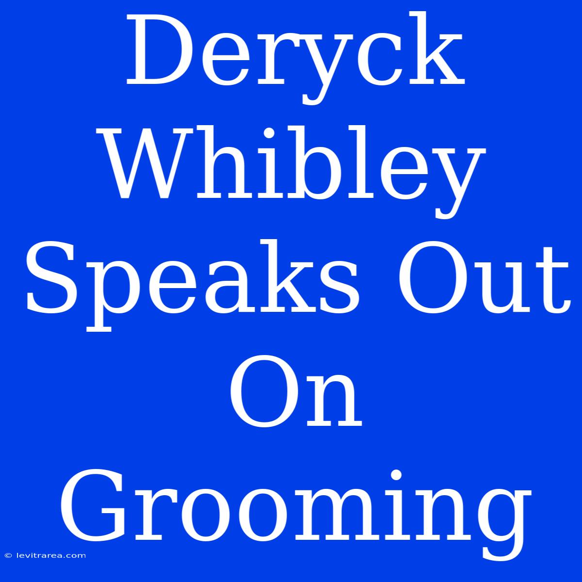 Deryck Whibley Speaks Out On Grooming