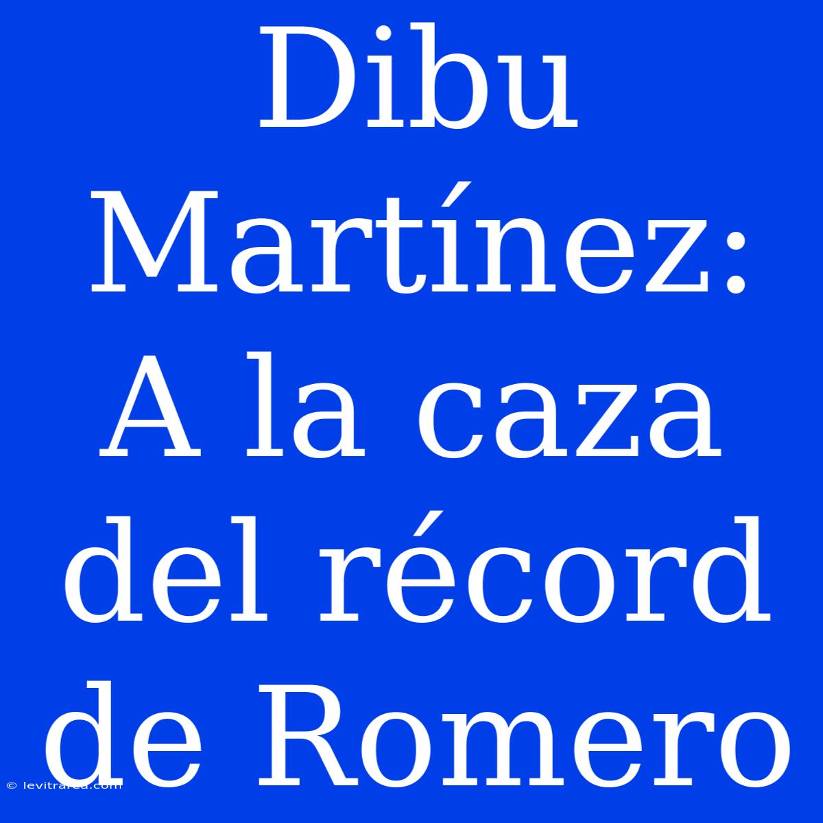 Dibu Martínez: A La Caza Del Récord De Romero