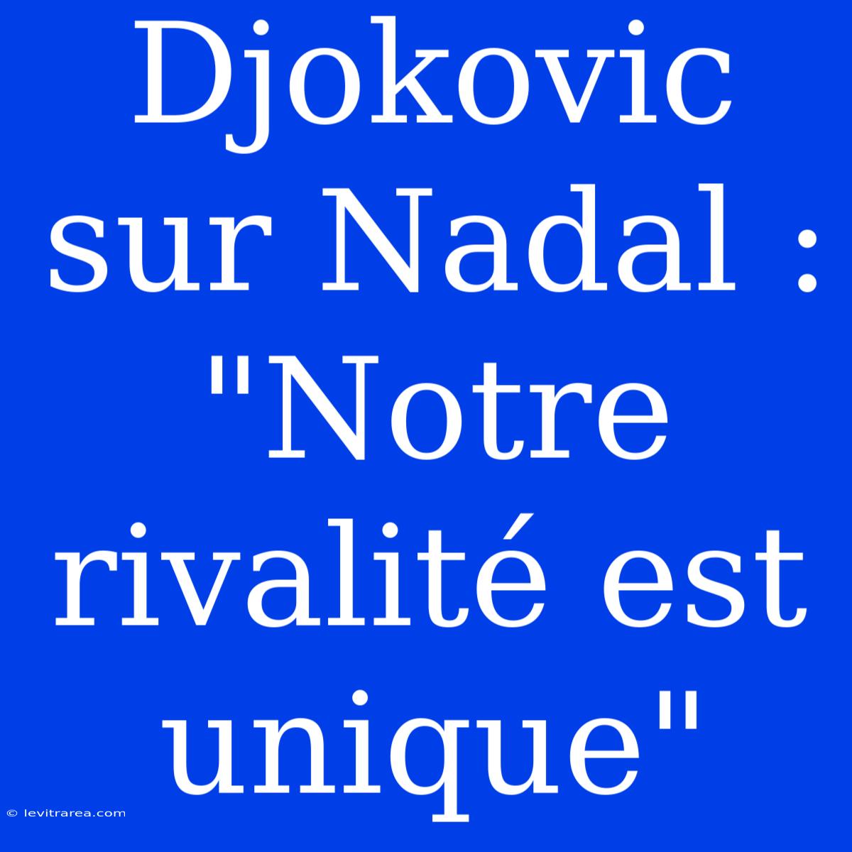 Djokovic Sur Nadal : 