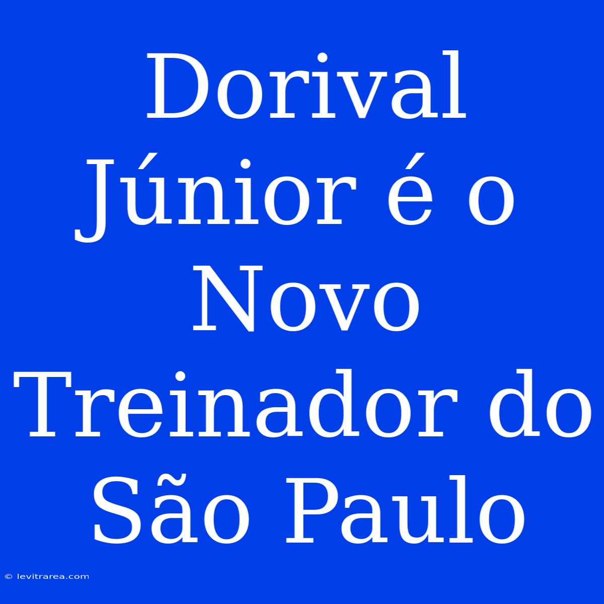 Dorival Júnior É O Novo Treinador Do São Paulo