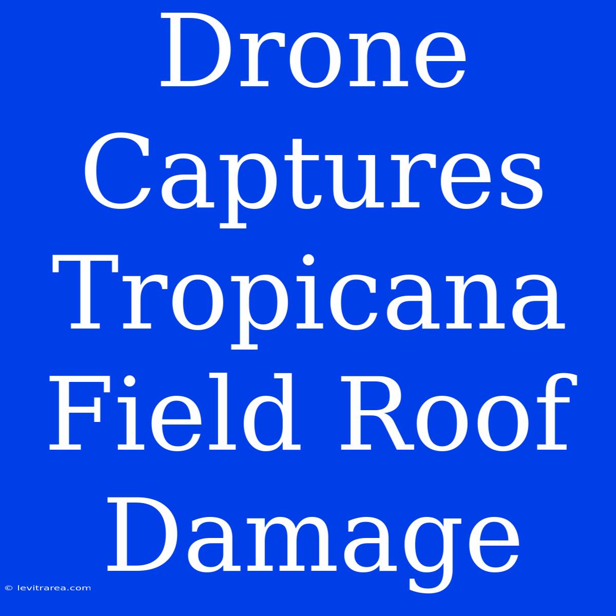 Drone Captures Tropicana Field Roof Damage