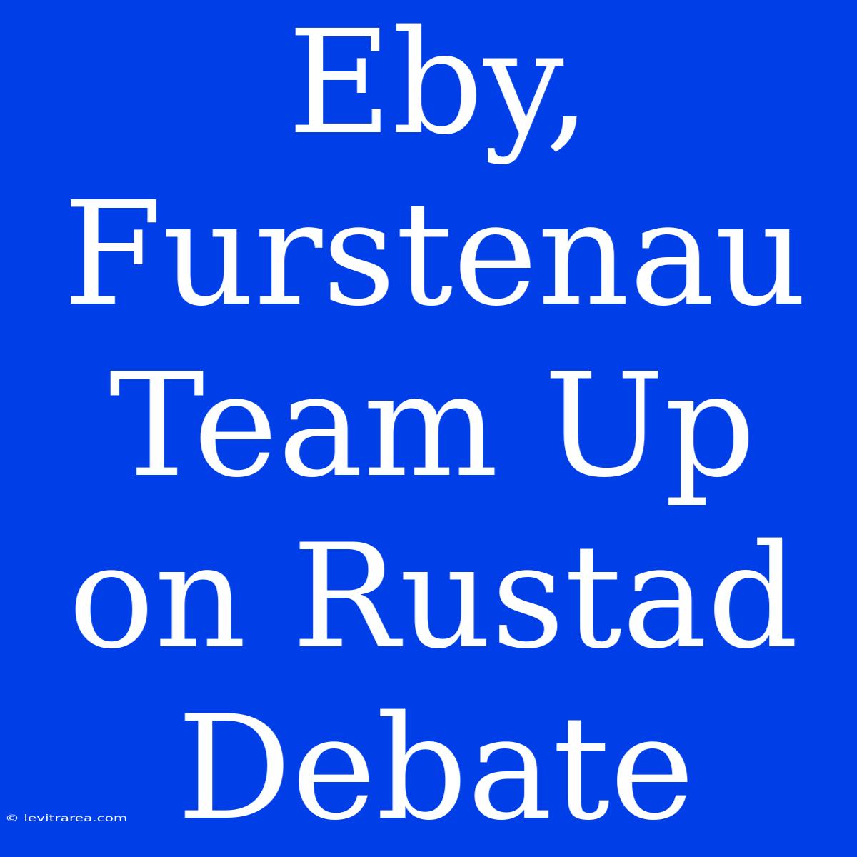 Eby, Furstenau Team Up On Rustad Debate 