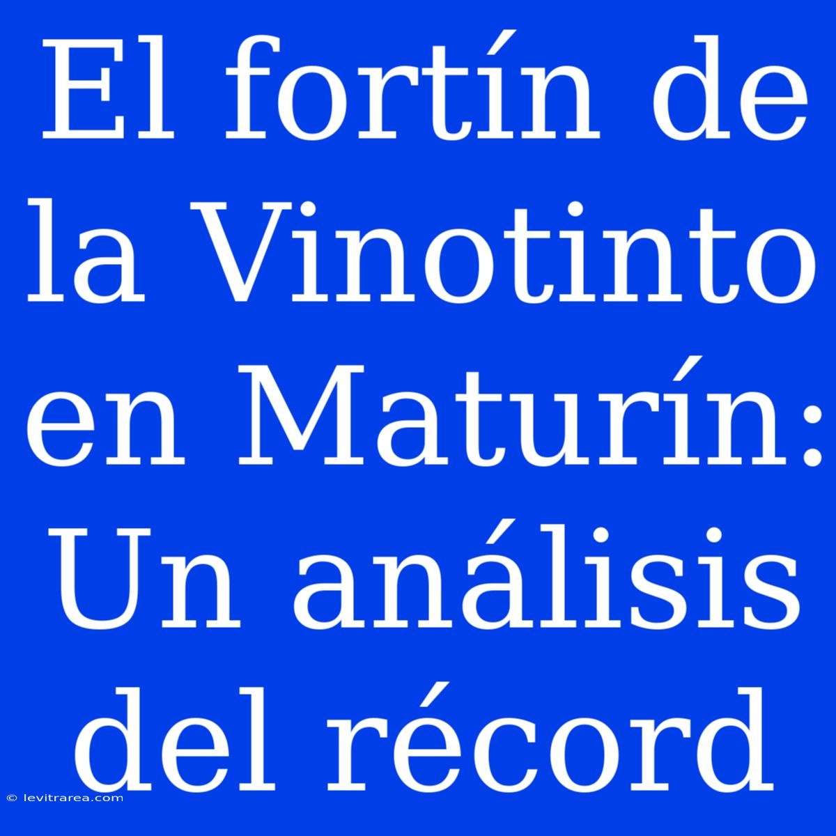 El Fortín De La Vinotinto En Maturín: Un Análisis Del Récord 