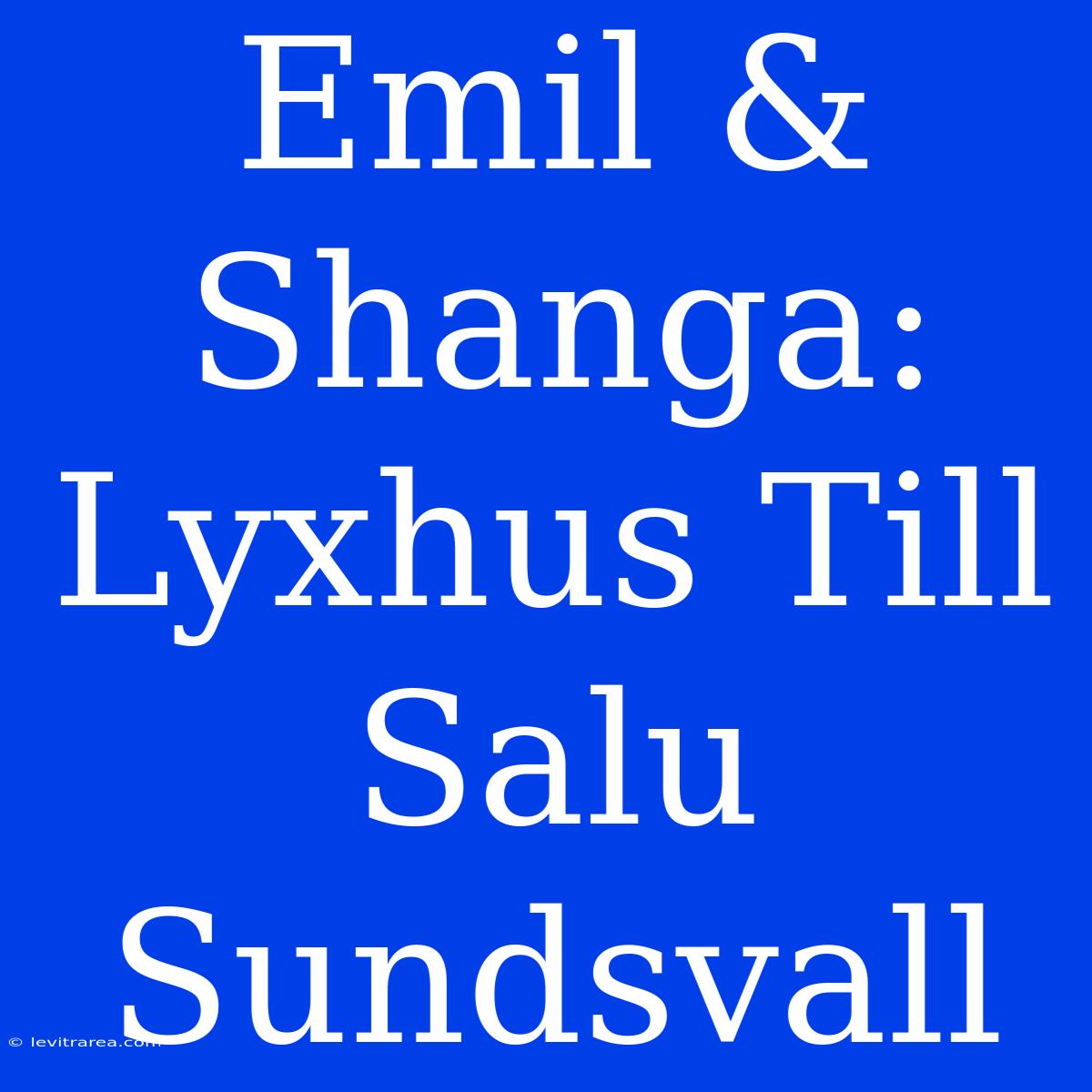 Emil & Shanga: Lyxhus Till Salu Sundsvall 