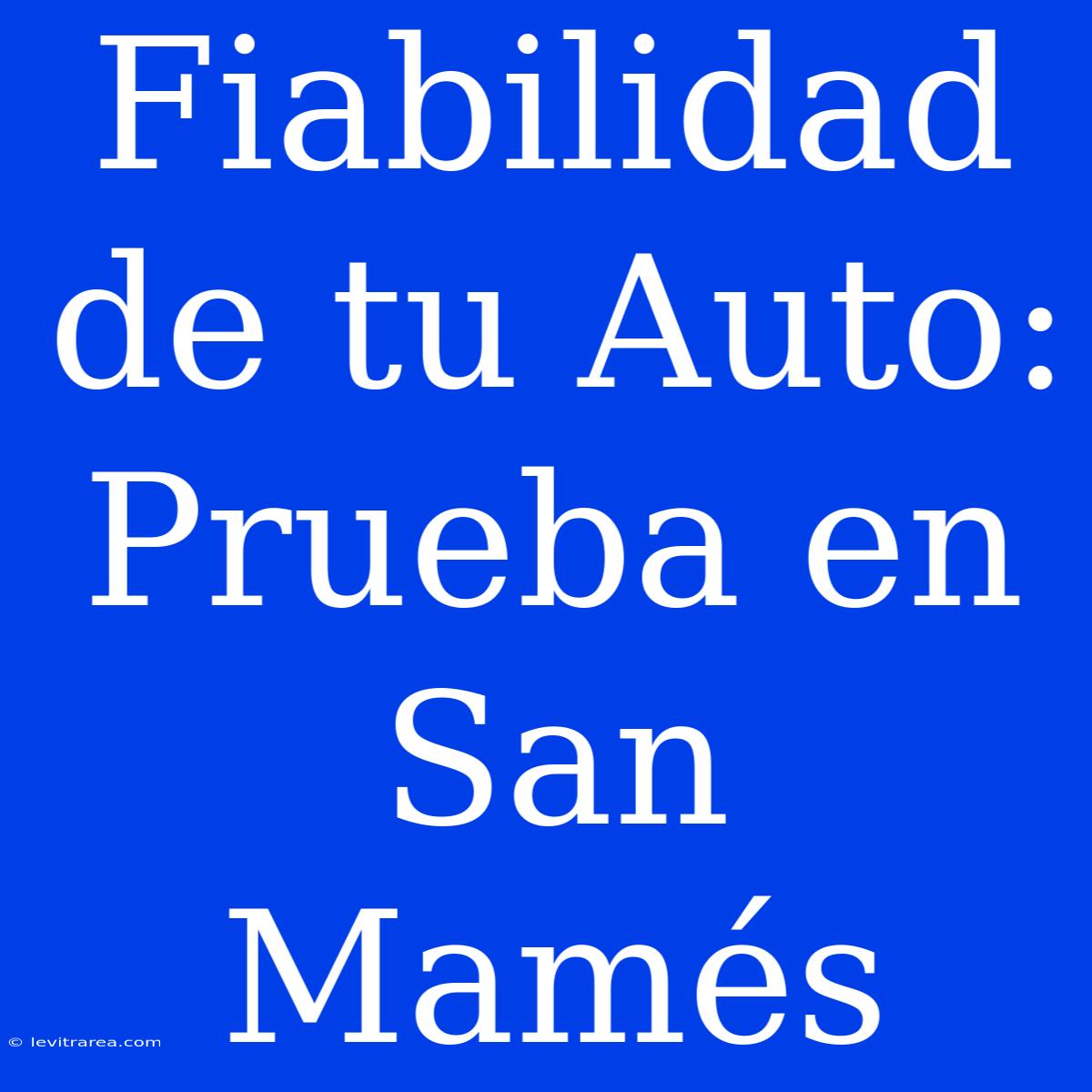 Fiabilidad De Tu Auto: Prueba En San Mamés