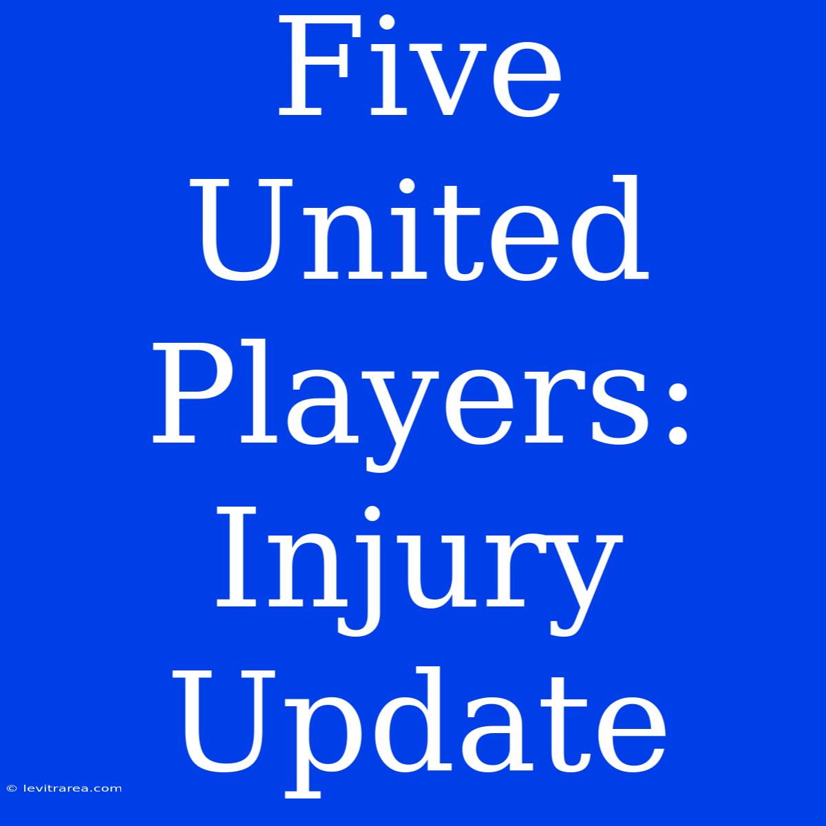 Five United Players: Injury Update 