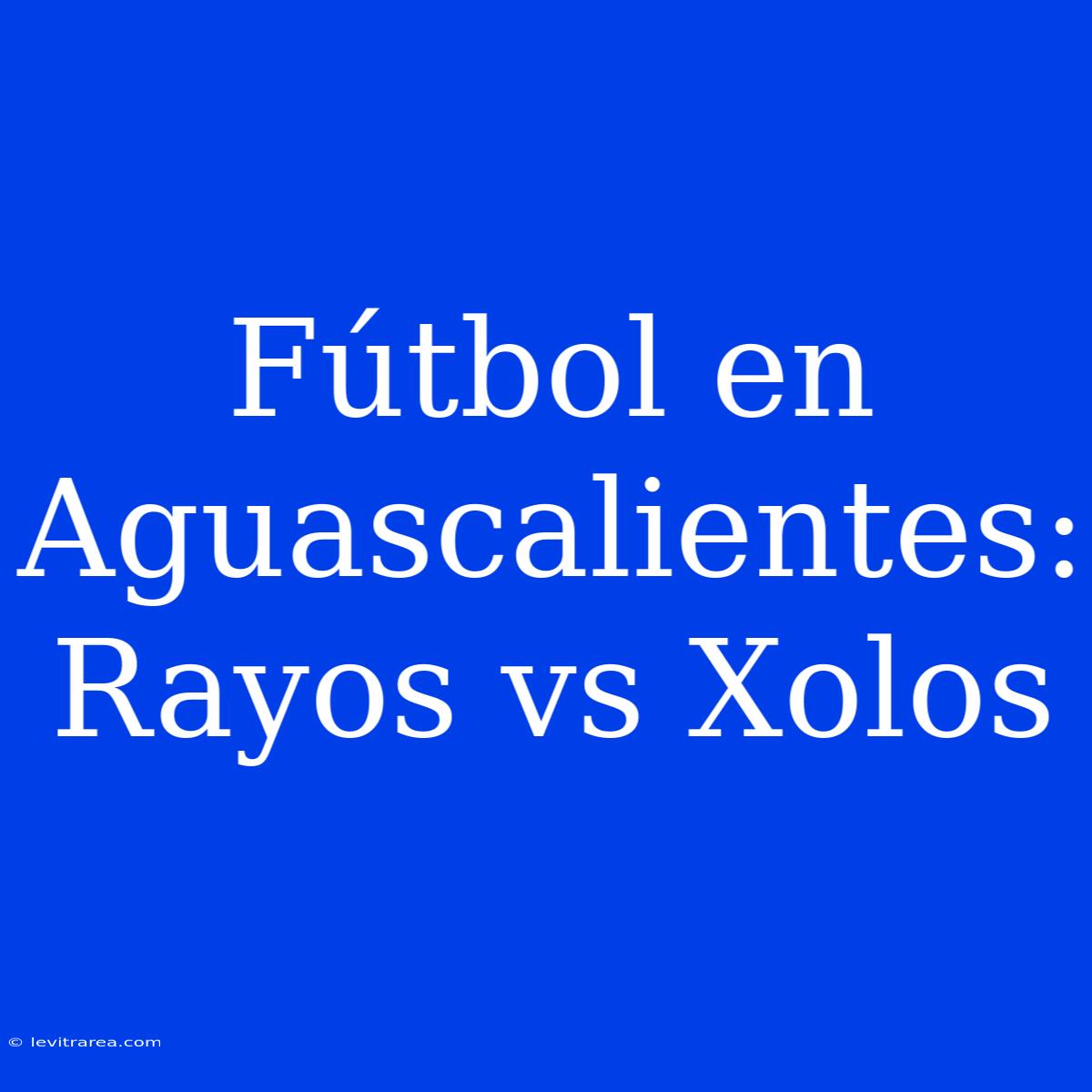 Fútbol En Aguascalientes: Rayos Vs Xolos