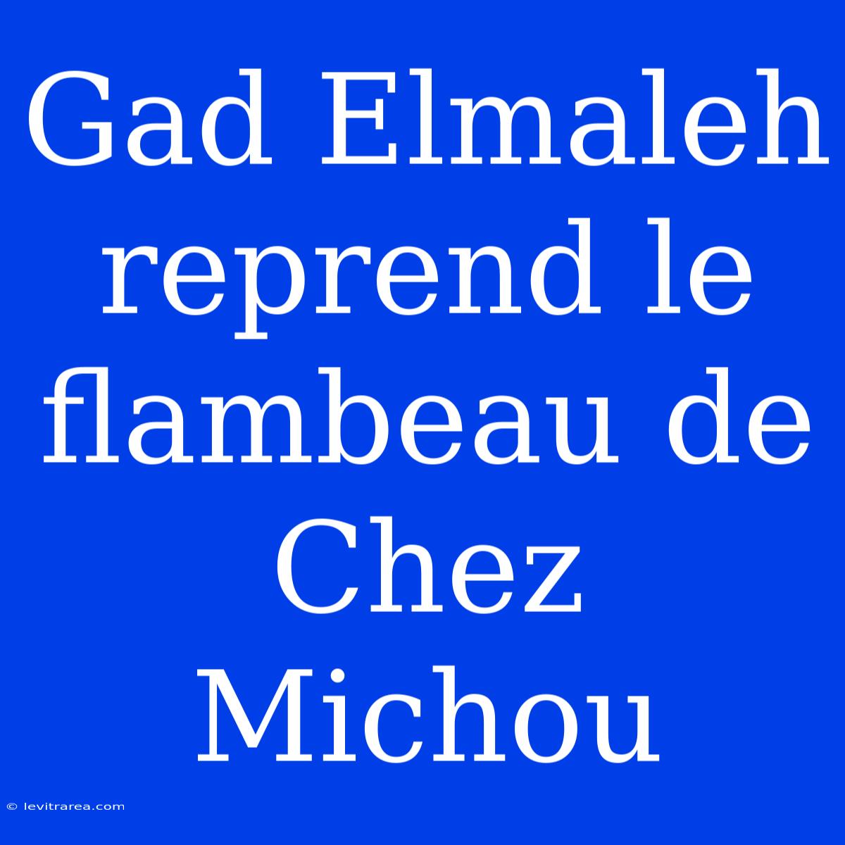 Gad Elmaleh Reprend Le Flambeau De Chez Michou