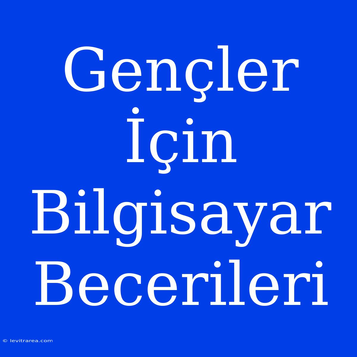 Gençler İçin Bilgisayar Becerileri