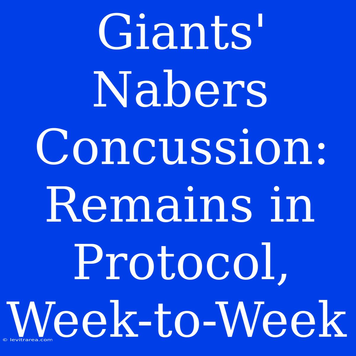 Giants' Nabers Concussion: Remains In Protocol, Week-to-Week