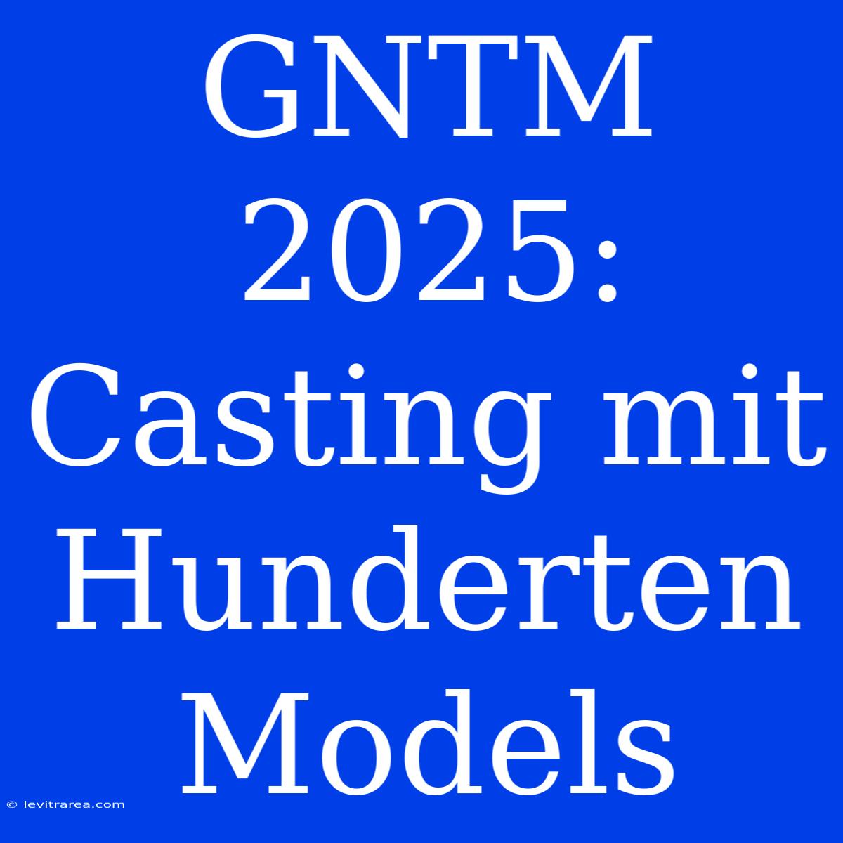 GNTM 2025: Casting Mit Hunderten Models 