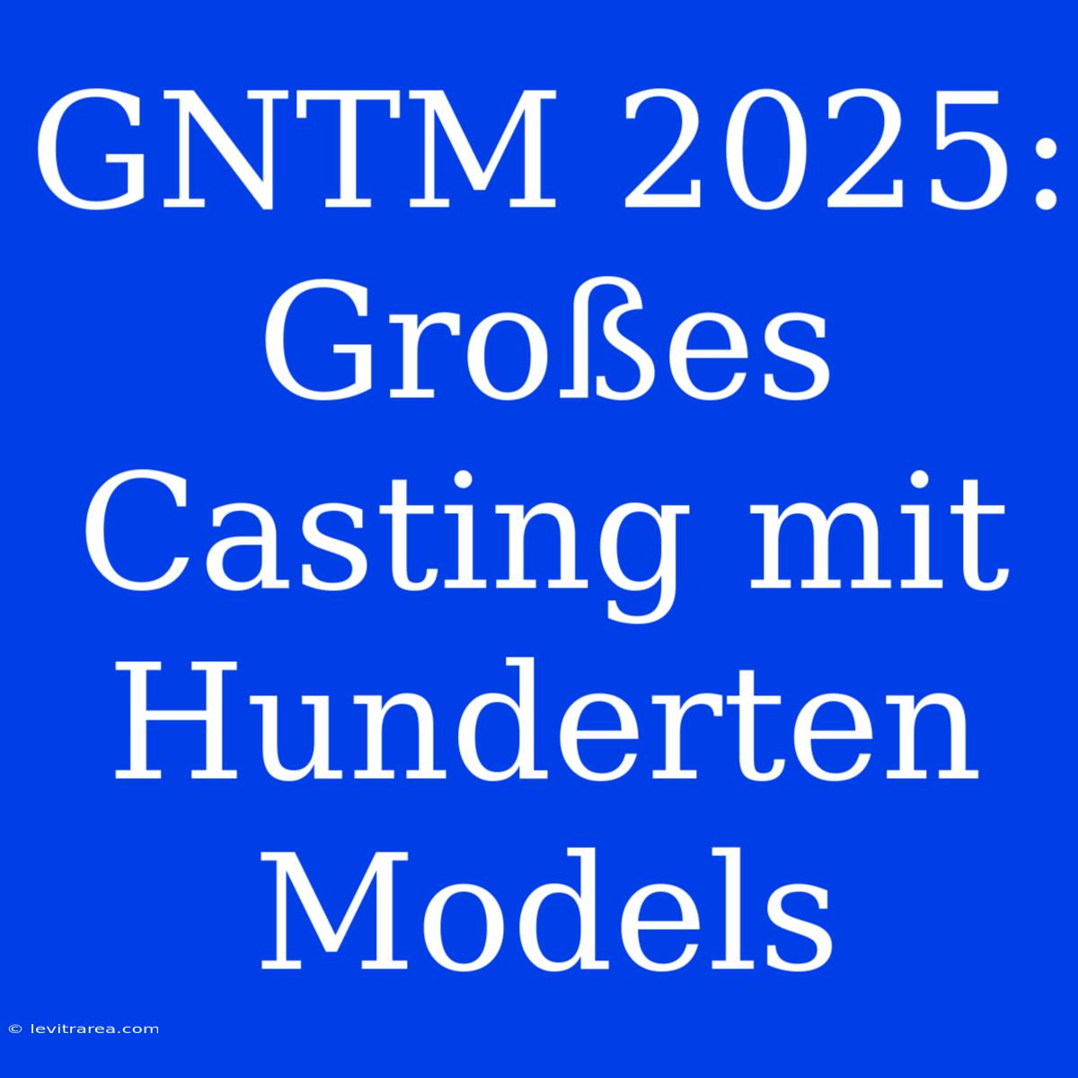 GNTM 2025: Großes Casting Mit Hunderten Models