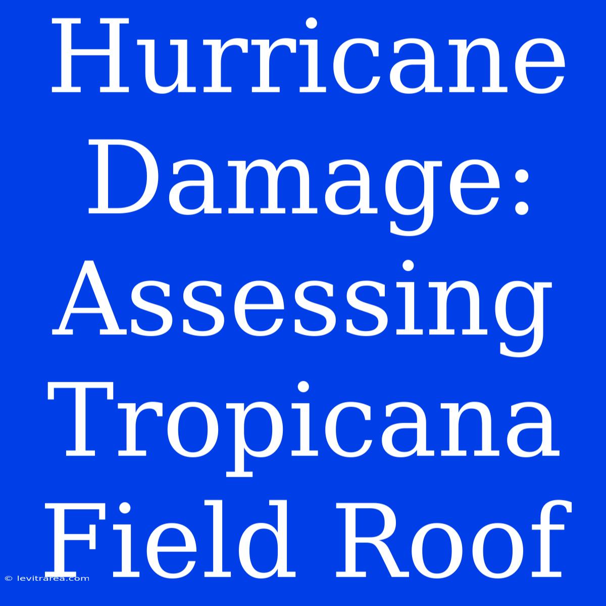 Hurricane Damage: Assessing Tropicana Field Roof 