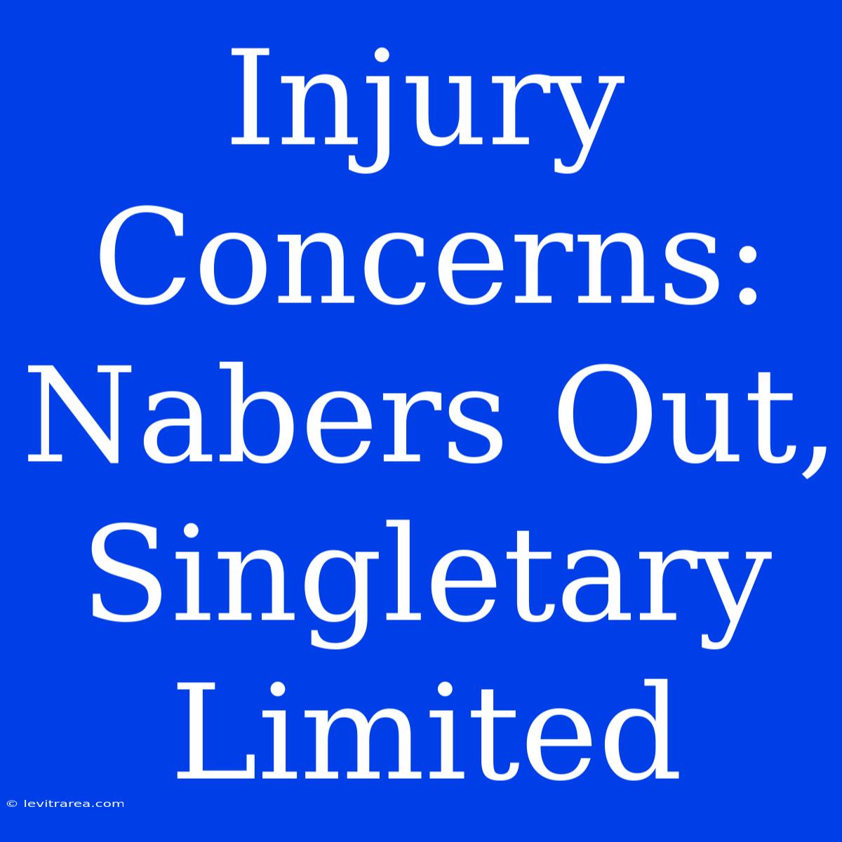 Injury Concerns: Nabers Out, Singletary Limited