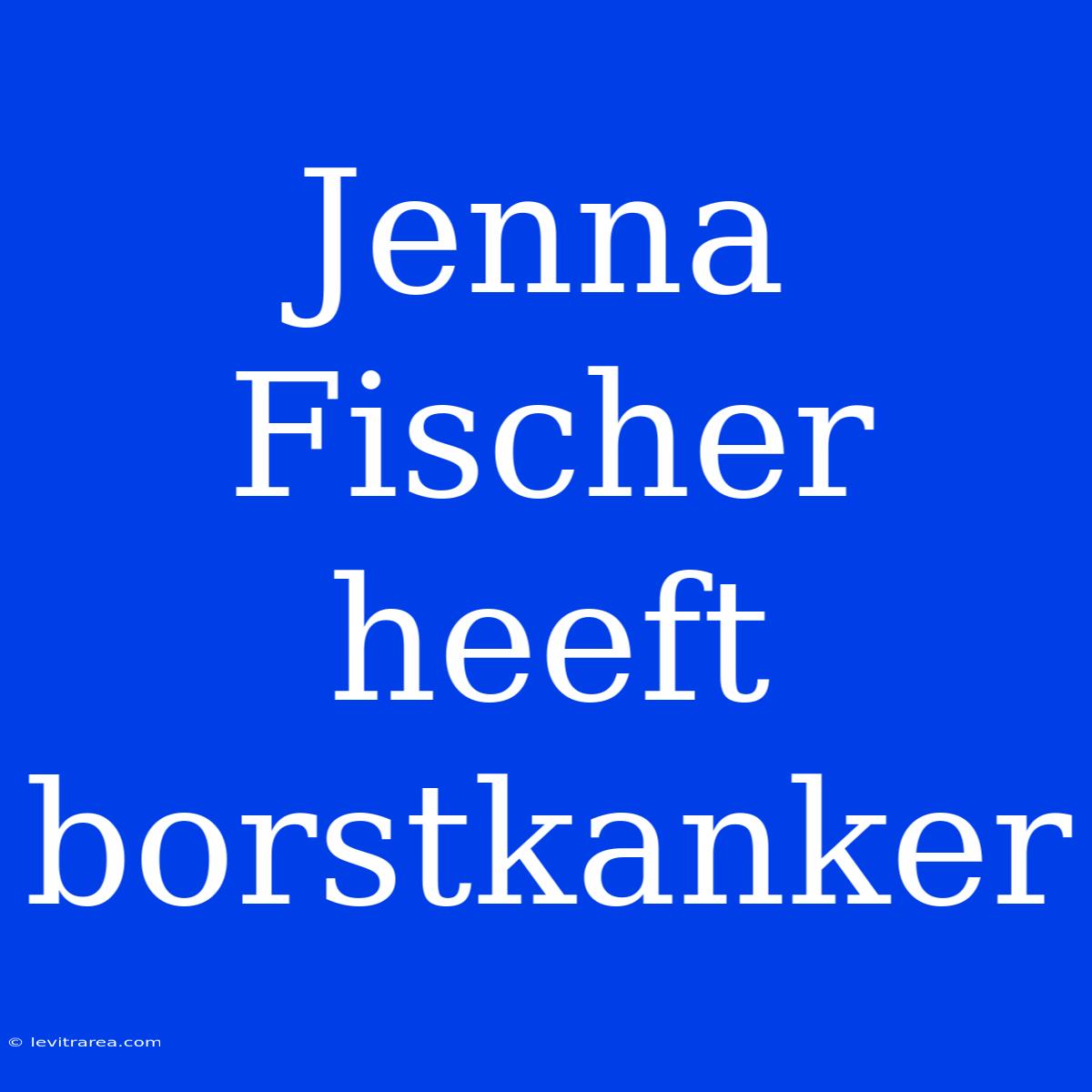 Jenna Fischer Heeft Borstkanker 