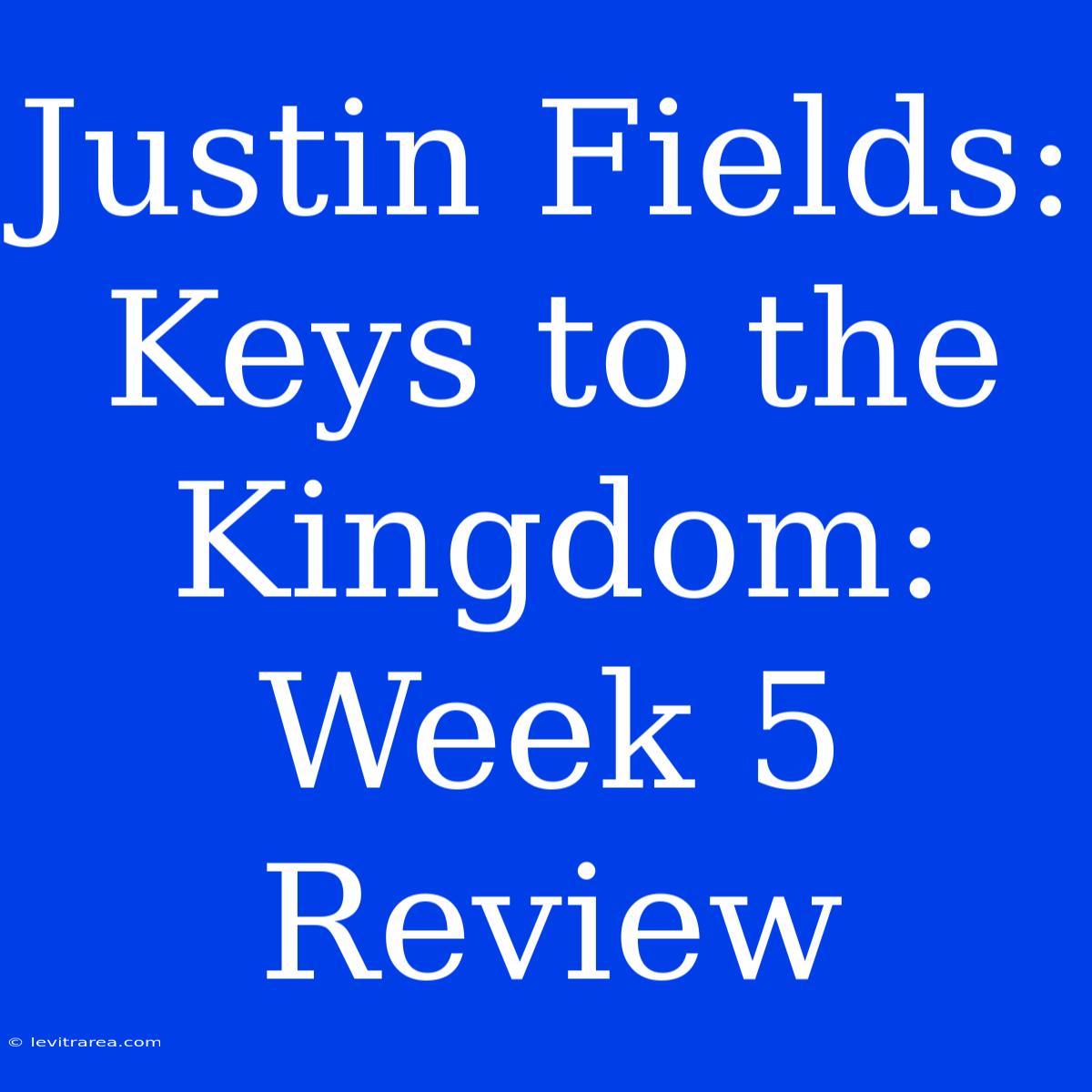 Justin Fields: Keys To The Kingdom: Week 5 Review