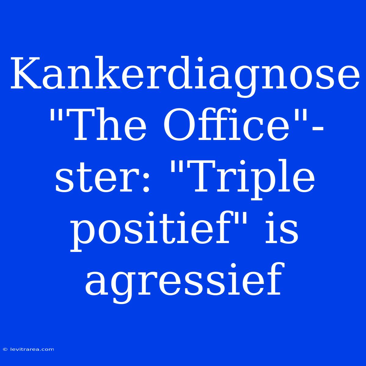 Kankerdiagnose 