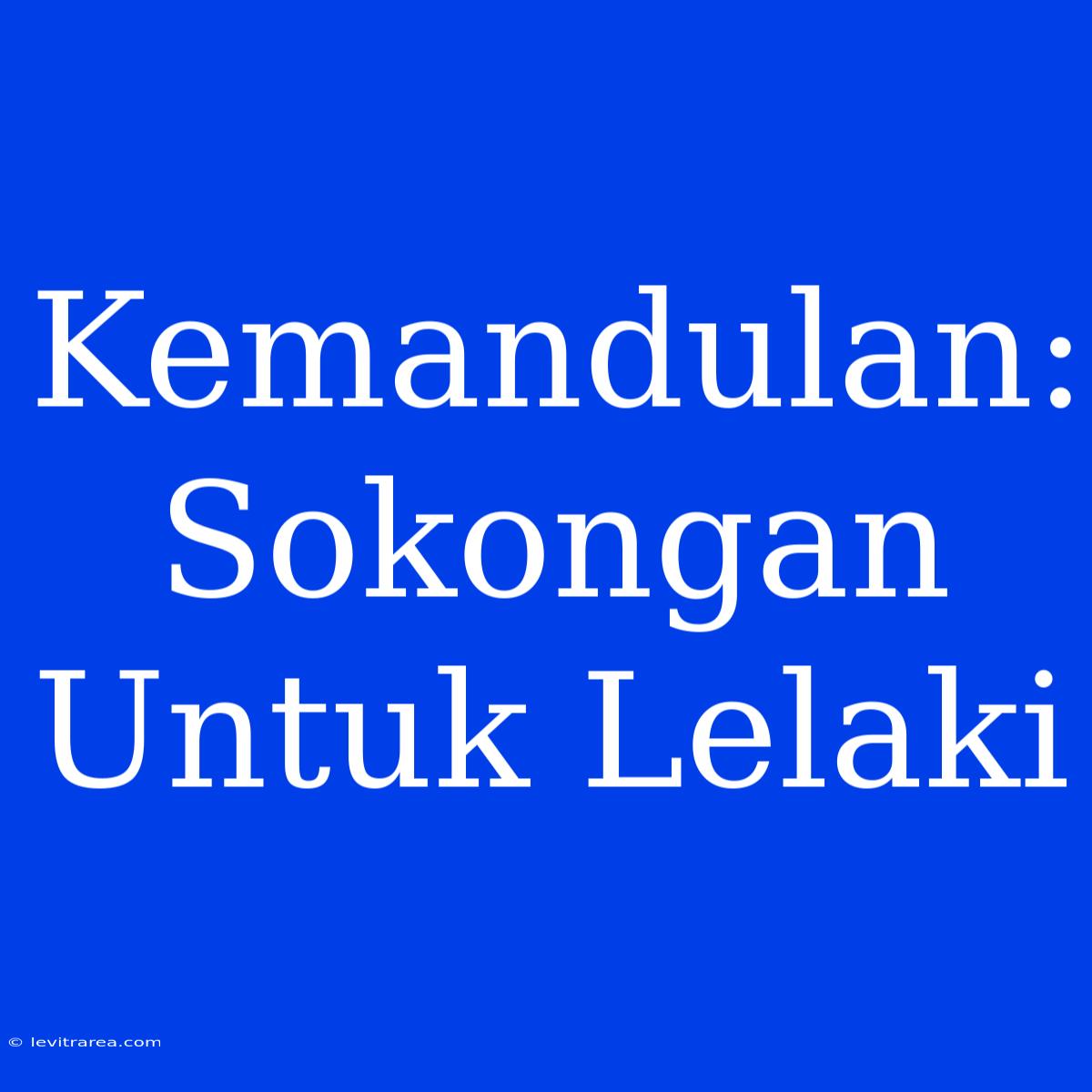 Kemandulan: Sokongan Untuk Lelaki